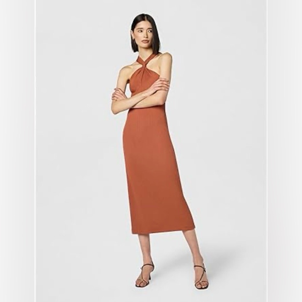 NWT - CLUB MONACO Women's Verigated Rib Knit Dress - Picture 3 of 12